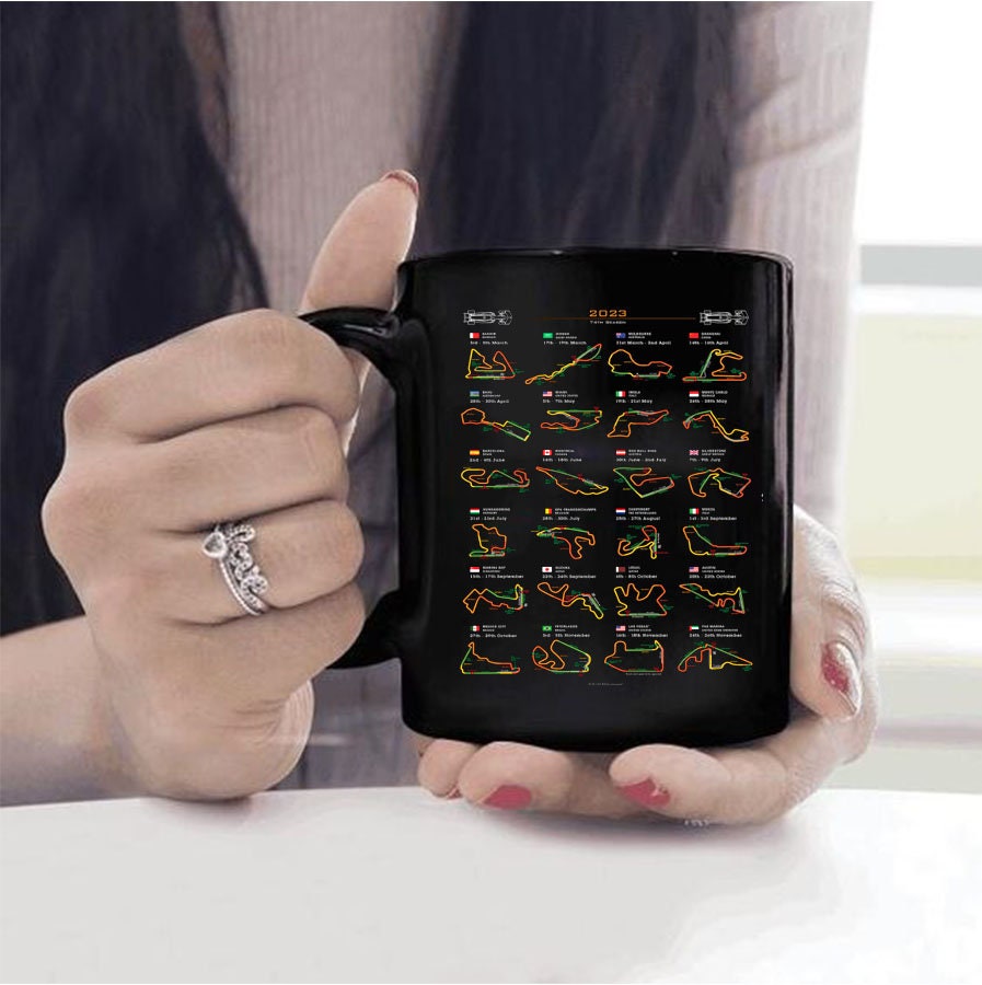 F1 2023 Calendar Mug F1 2023 Calendar Mug