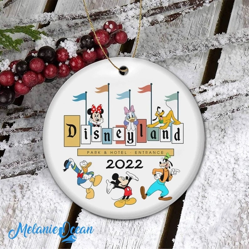 Custom Disney Disneyland Mickey Minnie Ceramic Ornament Custom Disney Disneyland Mickey Minnie Ceramic Ornament