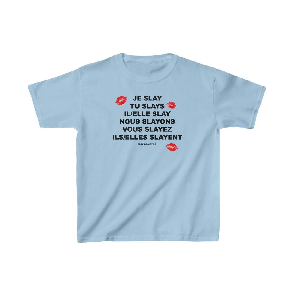 Je Slay French Conjugation Shirt Je Slay French Conjugation Shirt