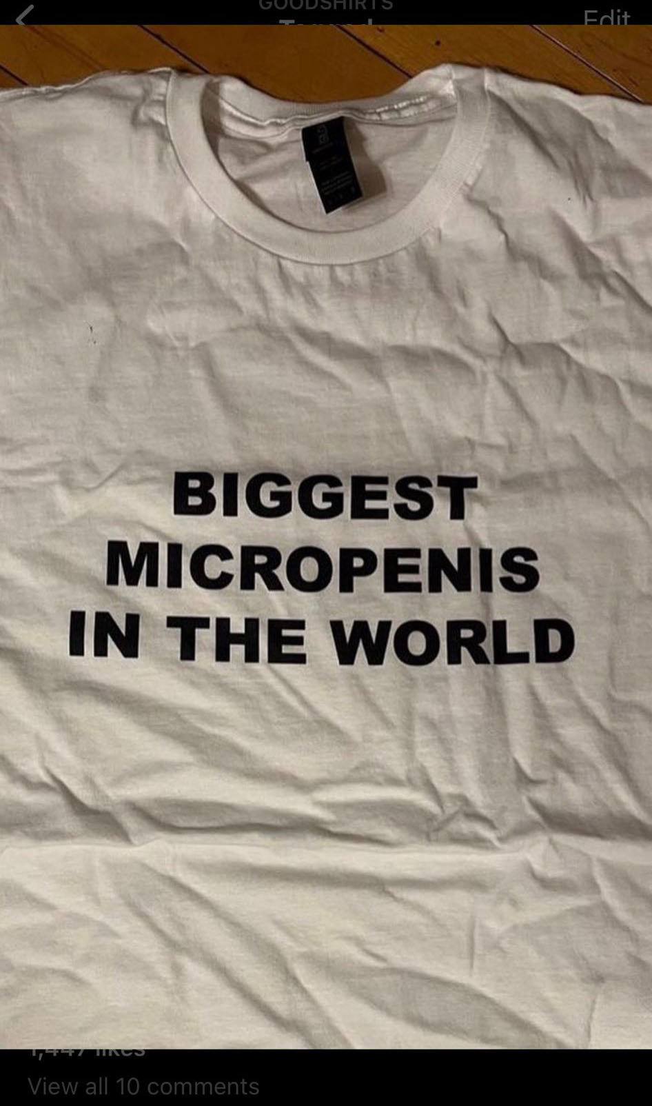 Biggest Micropenis In The World T-Shirt Biggest Micropenis In The World T-Shirt