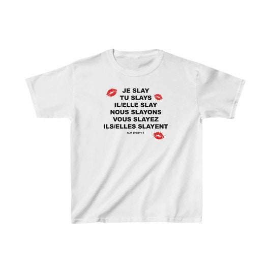 Je Slay French Conjugation Shirt Je Slay French Conjugation Shirt