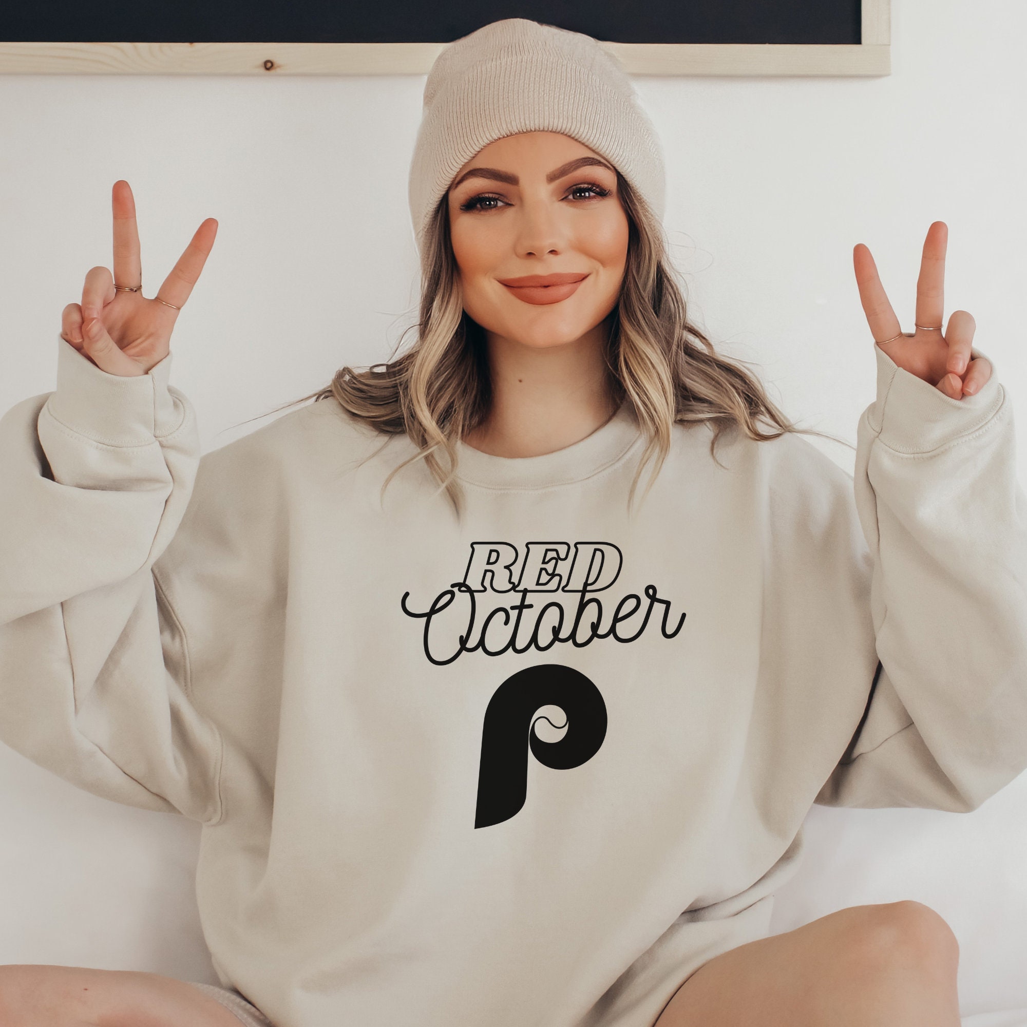 Philadelphia Phillies Red October Oversized Sweatshirt Fans Gifts Philadelphia Phillies Red October Oversized Sweatshirt Fans Gifts