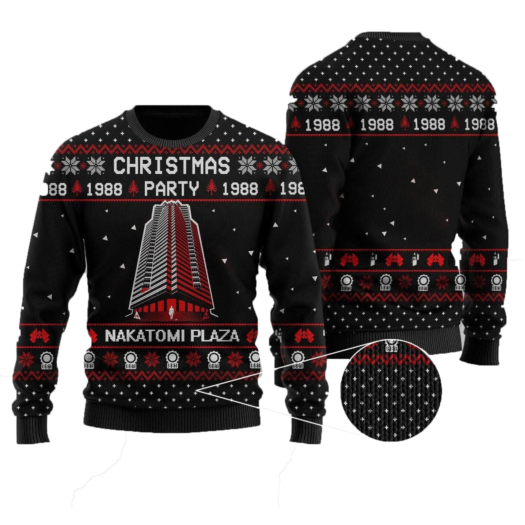 Christmas Party Nakatomi Plaza Ugly Knitted Sweater Christmas Party Nakatomi Plaza Ugly Knitted Sweater
