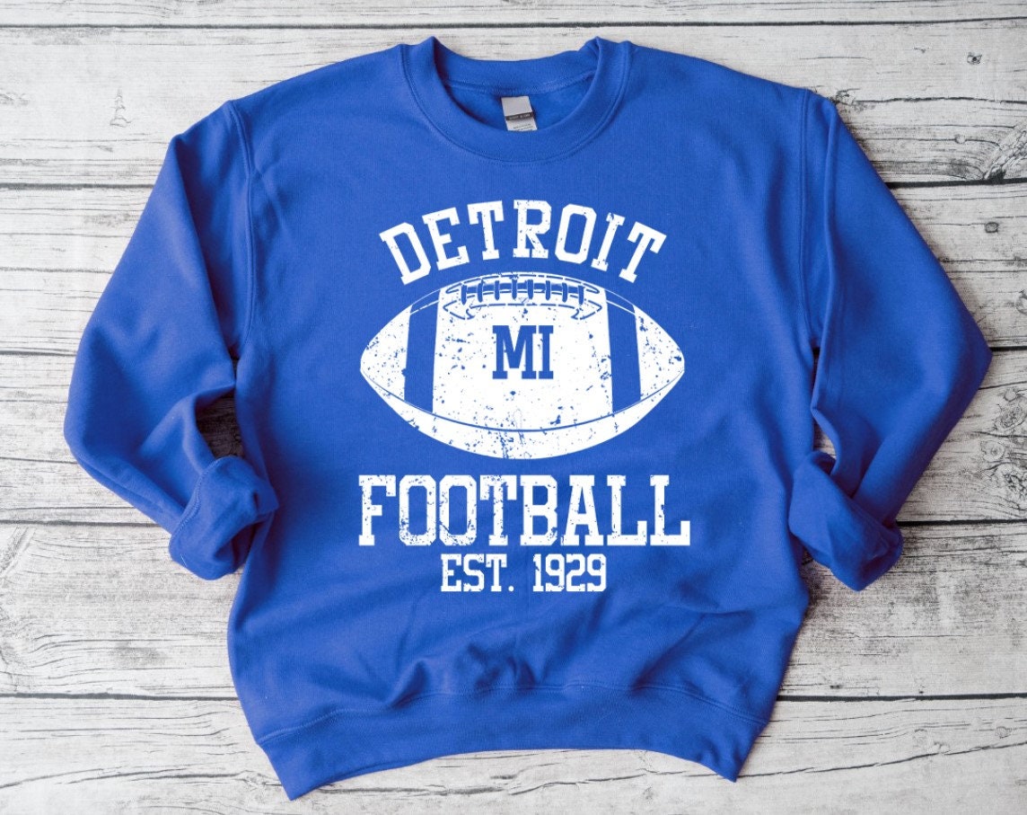 Detroit Football Team EST 1929 Vintage Unisex Sweatshirt Detroit Football Team EST 1929 Vintage Unisex Sweatshirt