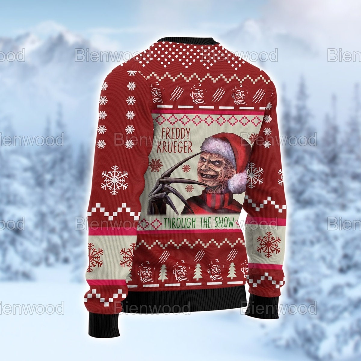 Freddy Krueger Xmas Christmas Ugly Sweater Freddy Krueger Xmas Christmas Ugly Sweater